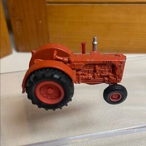 Classic Orange Die Cast Toy Tractor